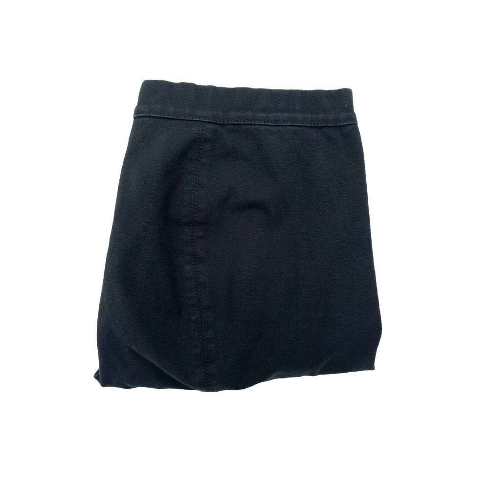 ST. JOHN Black Pull On Cigarette Skinny Pants Women's Size 4 Cotton Blend‎
